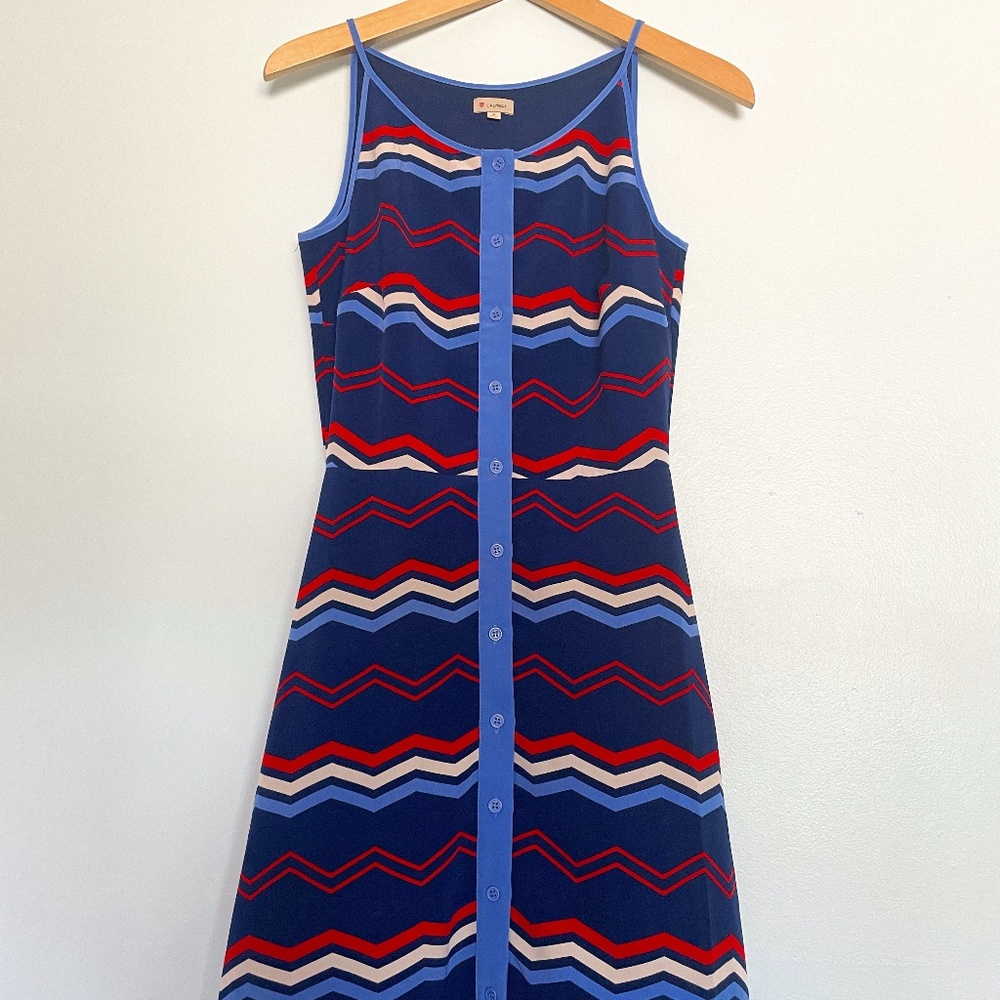 Cremieux Zig Zig Striped Dress